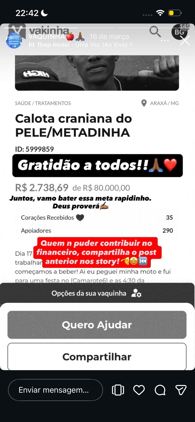 Status da Vakinha